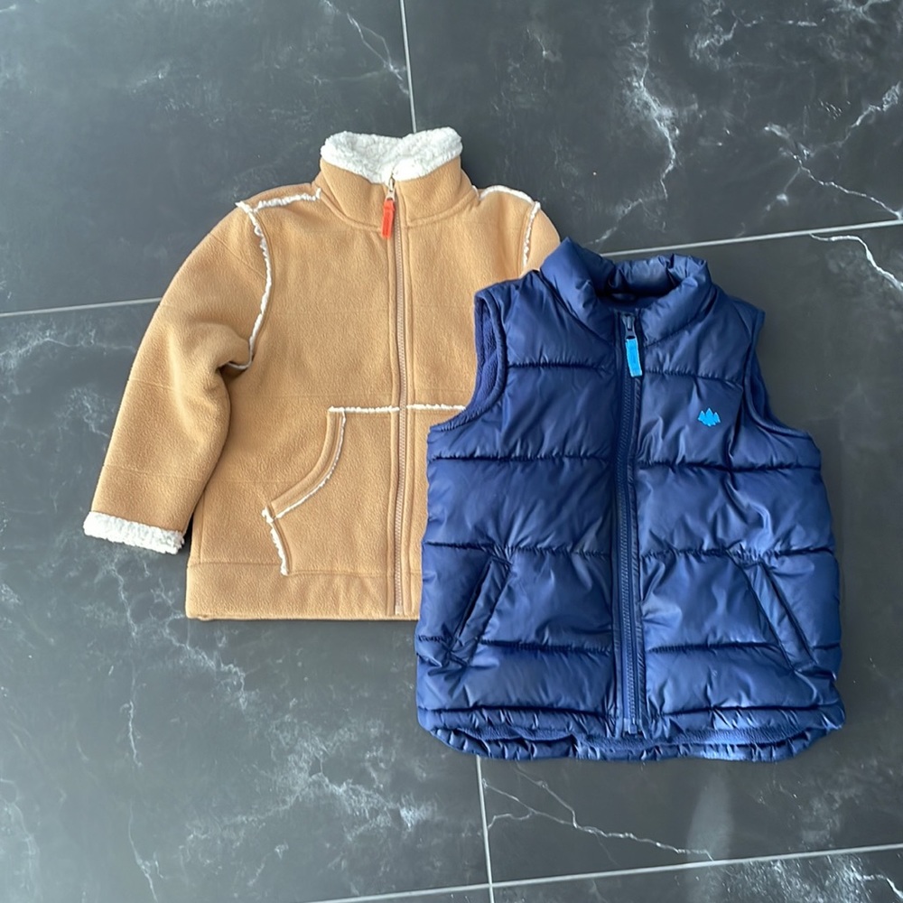 OLD NAVY - kids vest and fleece bundle